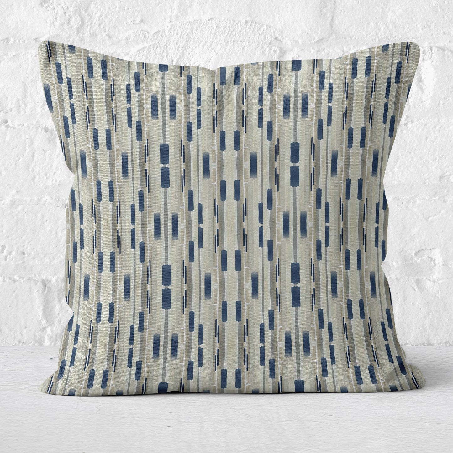 Reeds in Khaki Throw Pillow