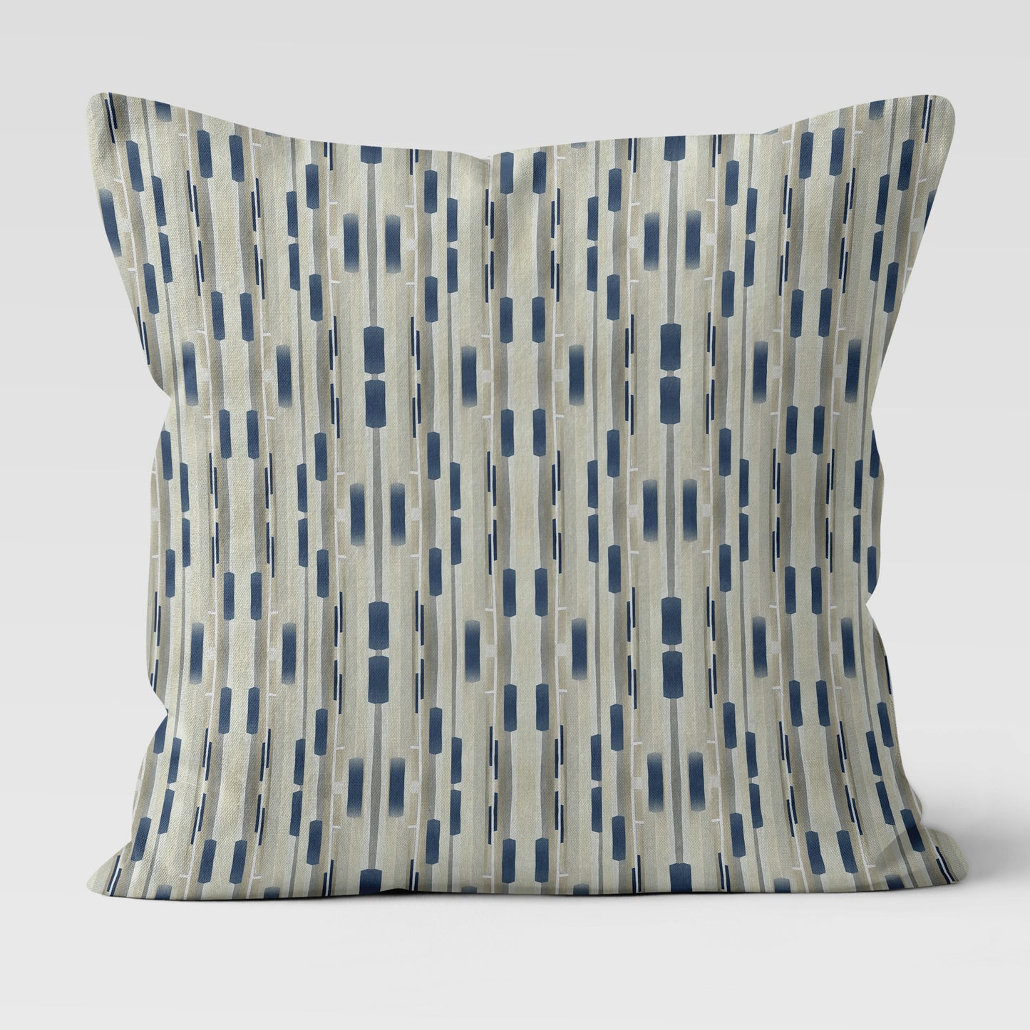 Reeds in Khaki Throw Pillow